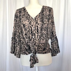 ⭐️The Cove | Snake Print Top | Size M⭐️